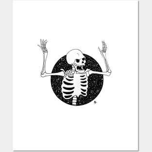 Spooky Scary Skeleton by Skye Rain Art Posters and Art